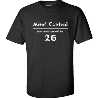T Shirt - Humour Dart T-Shirt - Black - Mind Control